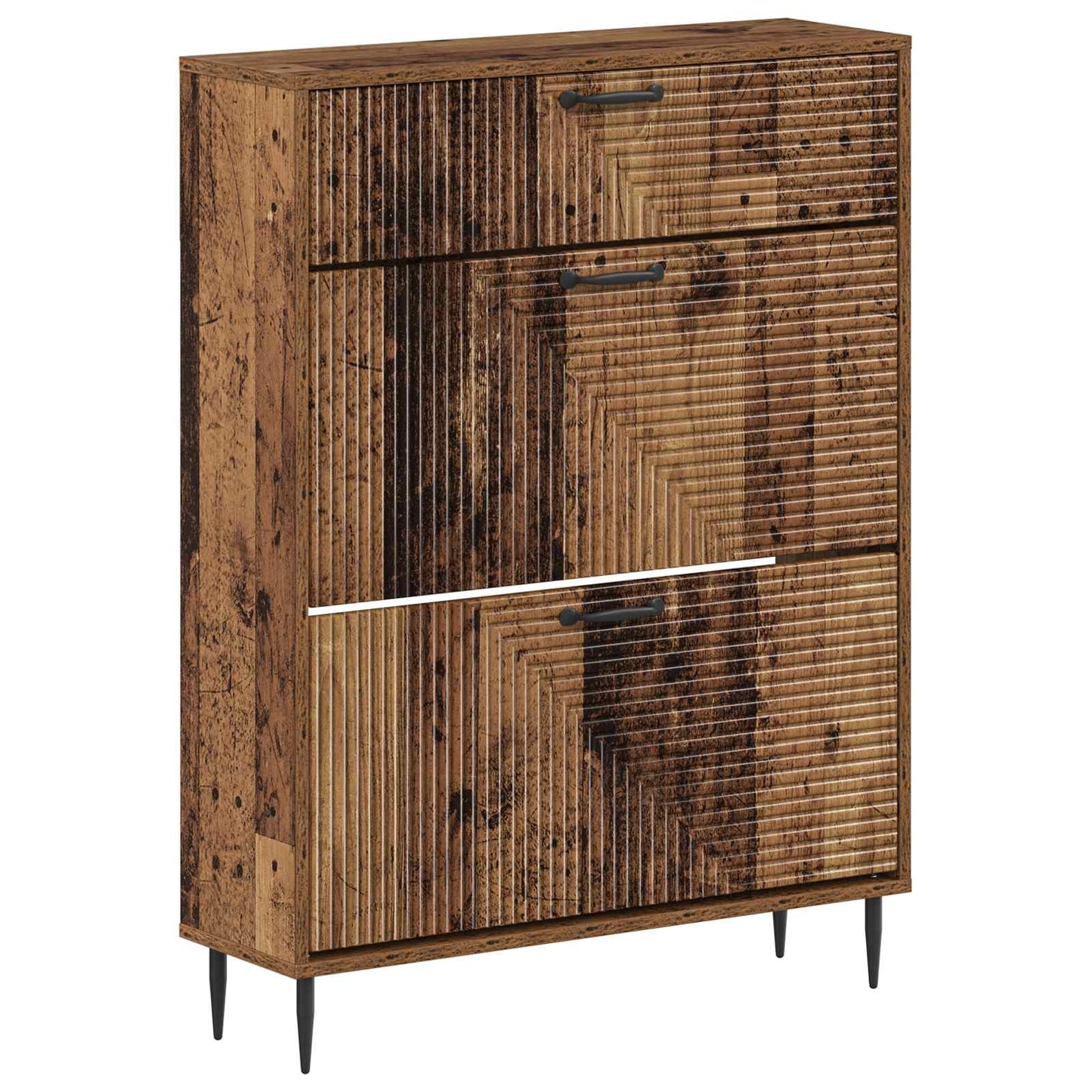Shoe Cabinet HAARLEM 78 x 24 x 103 cm Engineered Wood Old Wood