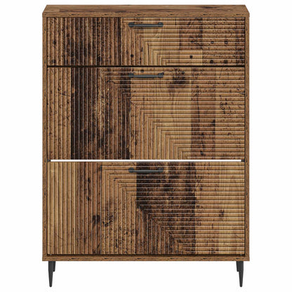 Shoe Cabinet HAARLEM 78 x 24 x 103 cm Engineered Wood Old Wood