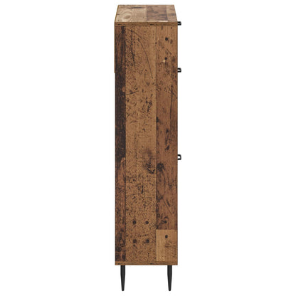 Shoe Cabinet HAARLEM 78 x 24 x 103 cm Engineered Wood Old Wood