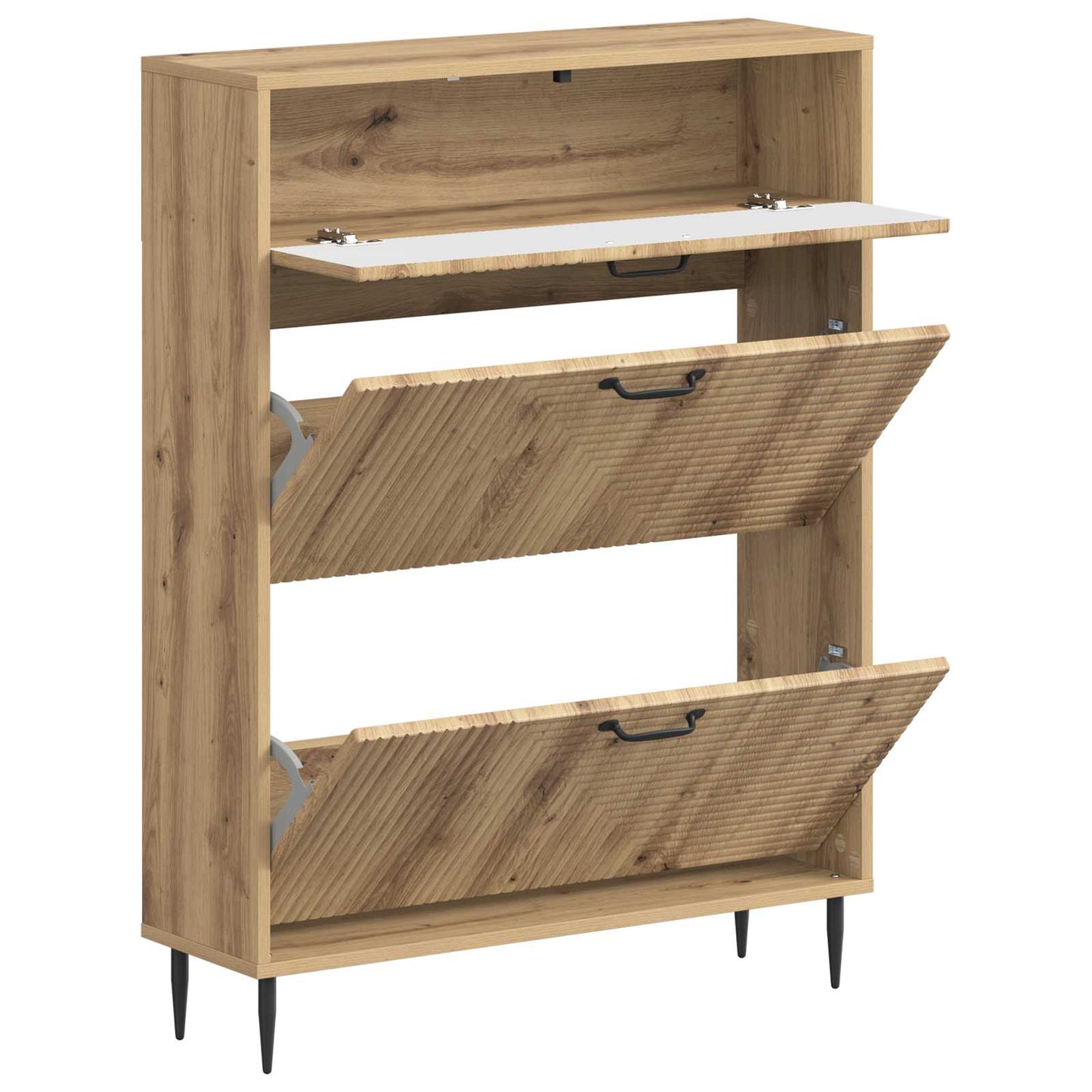 Shoe Cabinet HAARLEM 78 x 24 x 103 cm Engineered Wood