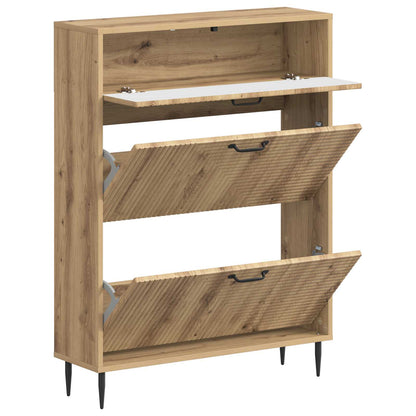 Shoe Cabinet HAARLEM 78 x 24 x 103 cm Engineered Wood