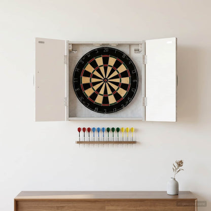 Dartboard Cabinet HOORN Concrete Grey 52.5 x 10.5 x 53.5 cm