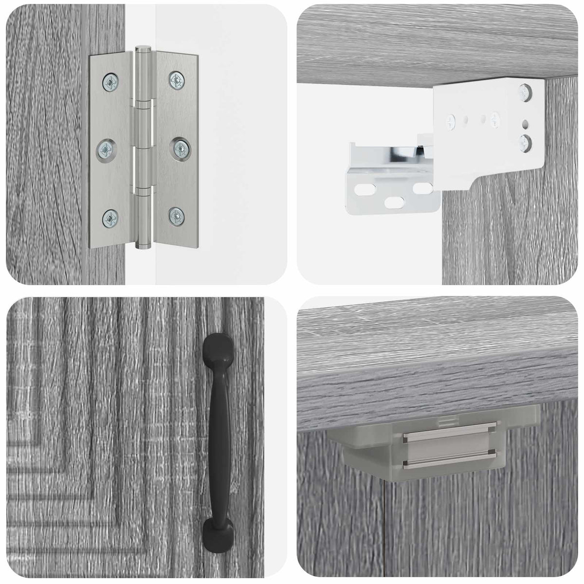 Dartboard Cabinet HAARLEM Grey Sonoma 52.5 x 10.5 x 53.5 cm