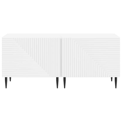 TV Cabinet White Engineered Wood
