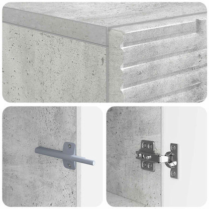 TV Cabinet Concrete Grey Engineered Wood