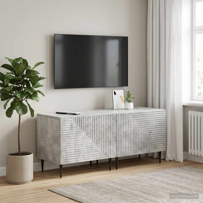 TV Cabinet Concrete Grey Engineered Wood