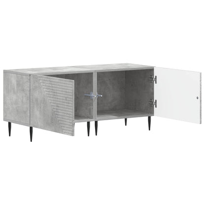 TV Cabinet Concrete Grey Engineered Wood