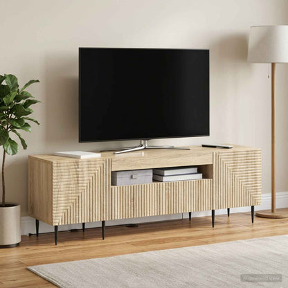 LED TV Cabinet Sonoma Oak Engineered Wood