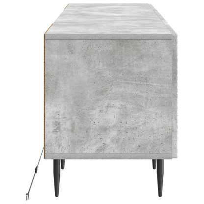 LED TV Cabinet Concrete Grey Engineered Wood