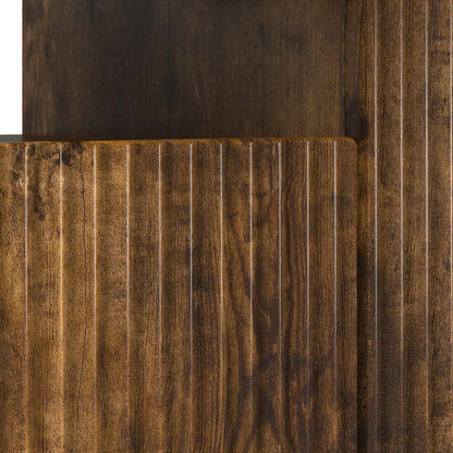 LED TV Cabinet Smoked Oak Engineered Wood