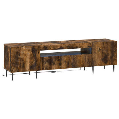 LED TV Cabinet Smoked Oak Engineered Wood