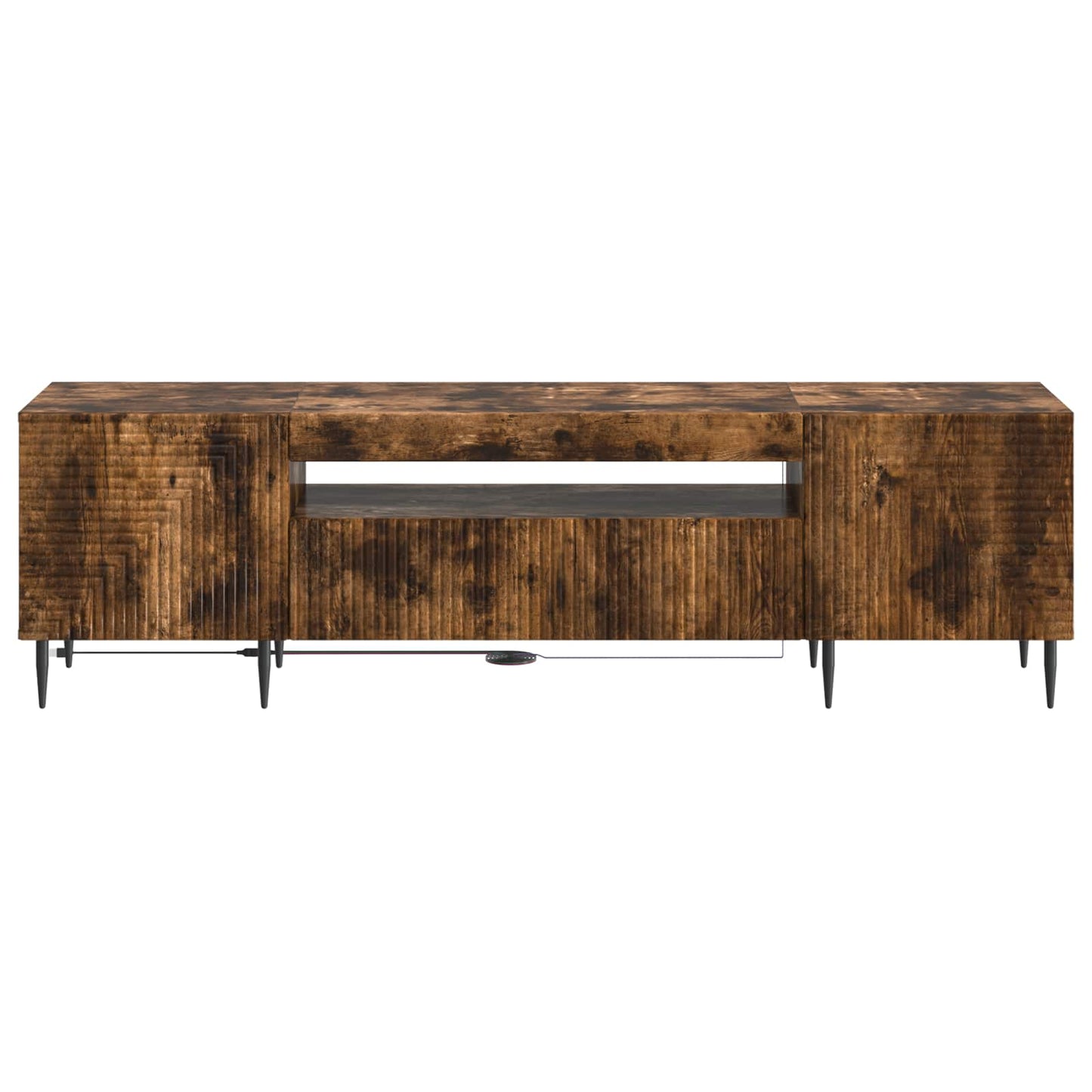 LED TV Cabinet Smoked Oak Engineered Wood