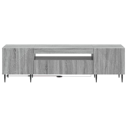 LED TV Cabinet Grey Sonoma Engineered Wood