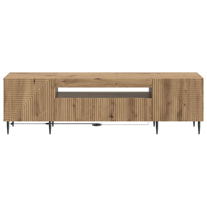 LED TV Cabinet Artisan Oak Engineered Wood