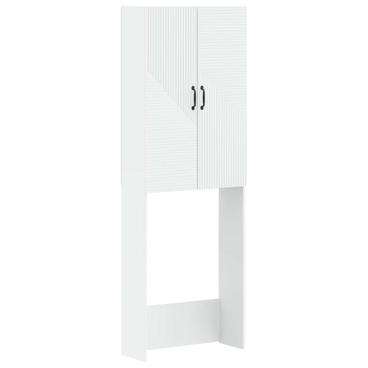 Toilet Cabinet HAARLEM White 66 x 25.5 x 190 cm Engineered Wood