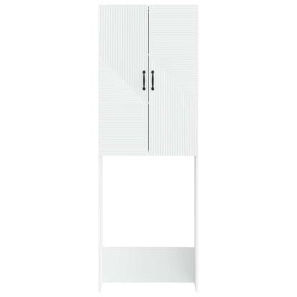 Toilet Cabinet HAARLEM White 66 x 25.5 x 190 cm Engineered Wood