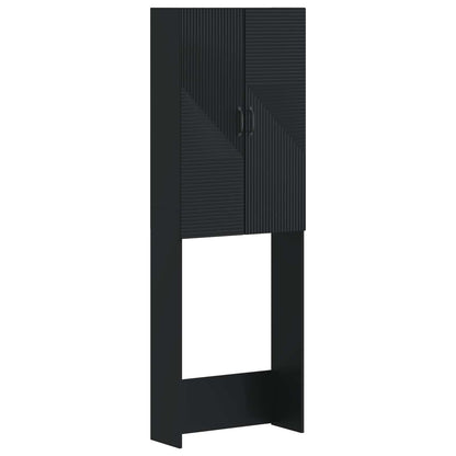 Toilet Cabinet HAARLEM Black 66 x 25.5 x 190 cm Engineered Wood