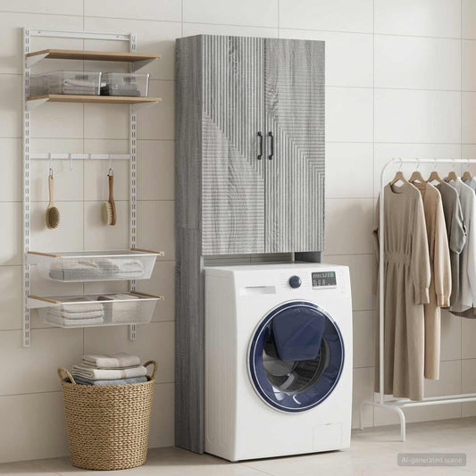 Toilet Cabinet HAARLEM Grey Sonoma 66 x 25.5 x 190 cm