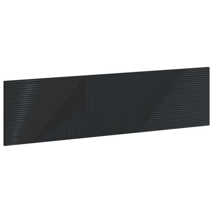 Wall-Mounted Headboard HAARLEM Black Engineered Wood