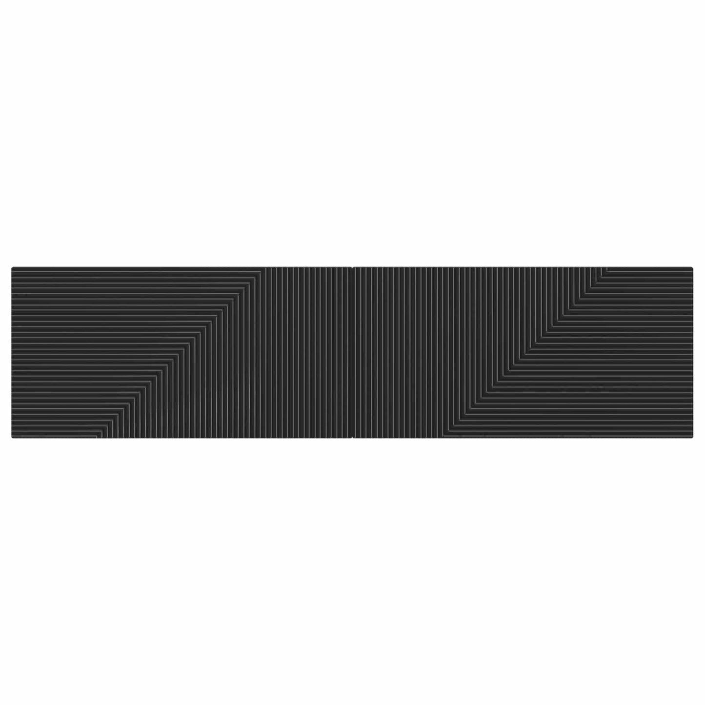 Wall-Mounted Headboard HAARLEM Black Engineered Wood