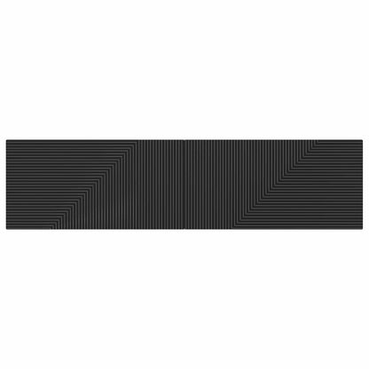 Wall-Mounted Headboard HAARLEM Black Engineered Wood