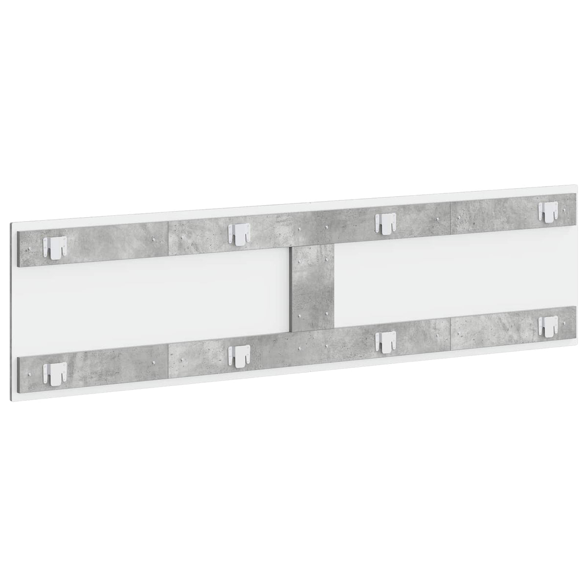 Wall-Mounted Headboard HAARLEM Concrete Grey Engineered Wood