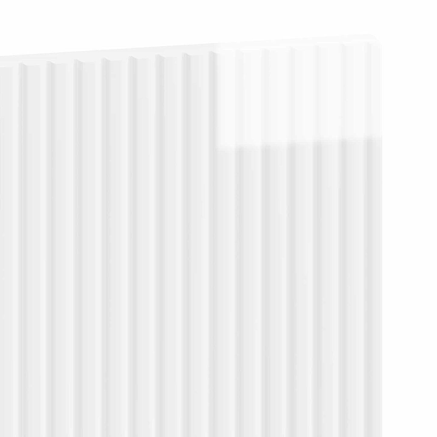 Wall-Mounted Headboard HAARLEM High Gloss White Engineered Wood