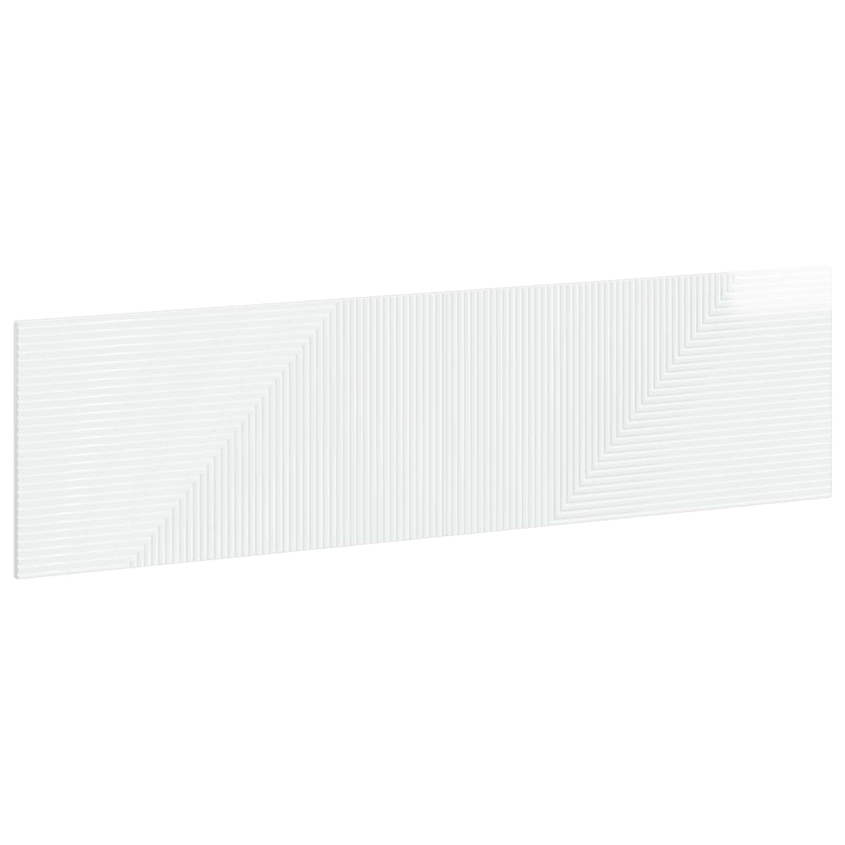Wall-Mounted Headboard HAARLEM High Gloss White Engineered Wood