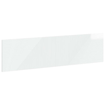 Wall-Mounted Headboard HAARLEM High Gloss White Engineered Wood
