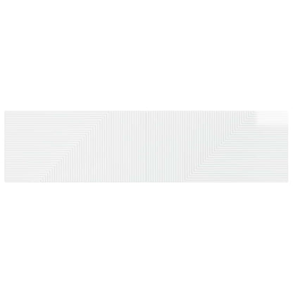Wall-Mounted Headboard HAARLEM High Gloss White Engineered Wood