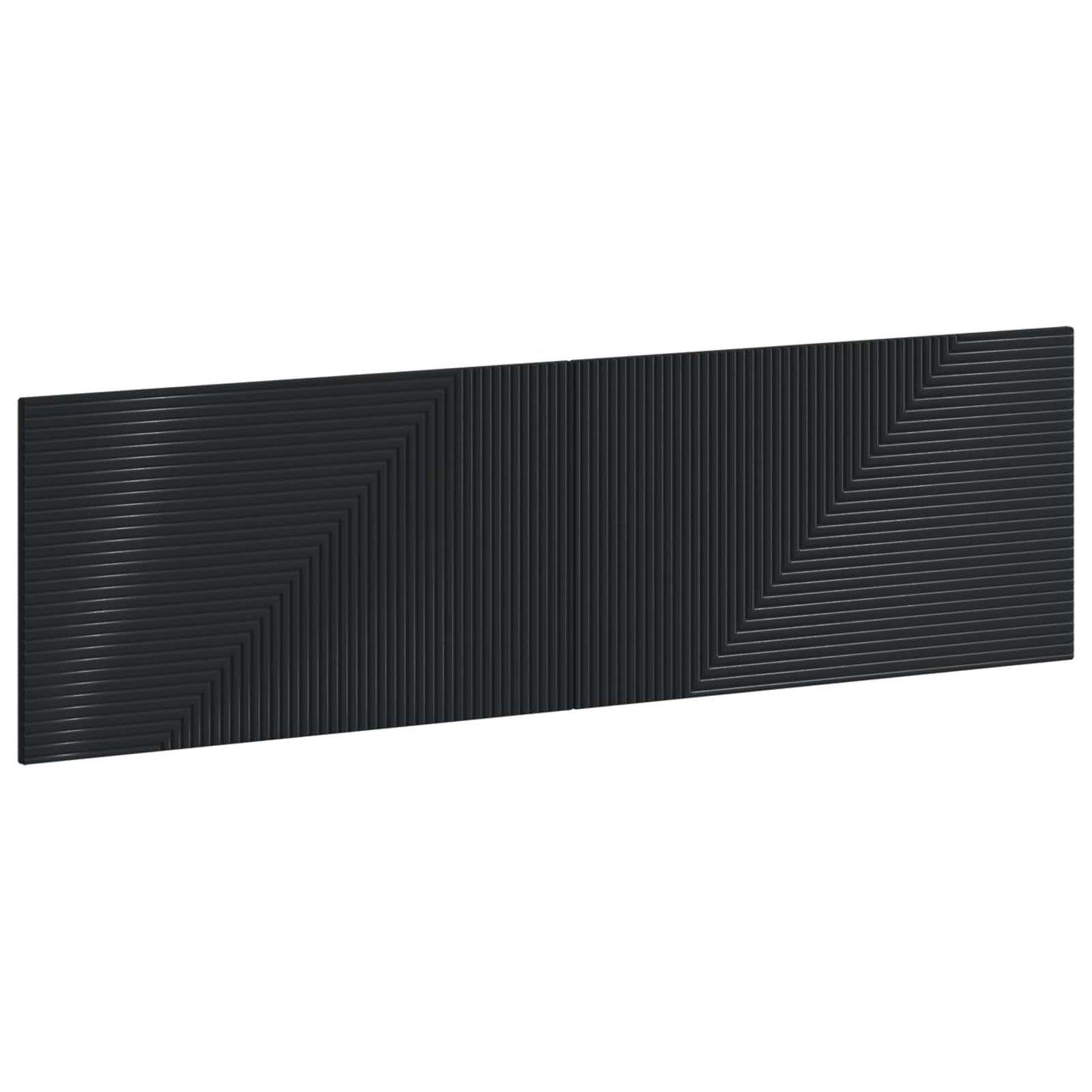 Wall-Mounted Headboard HAARLEM Black Engineered Wood