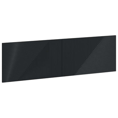 Wall-Mounted Headboard HAARLEM Black Engineered Wood