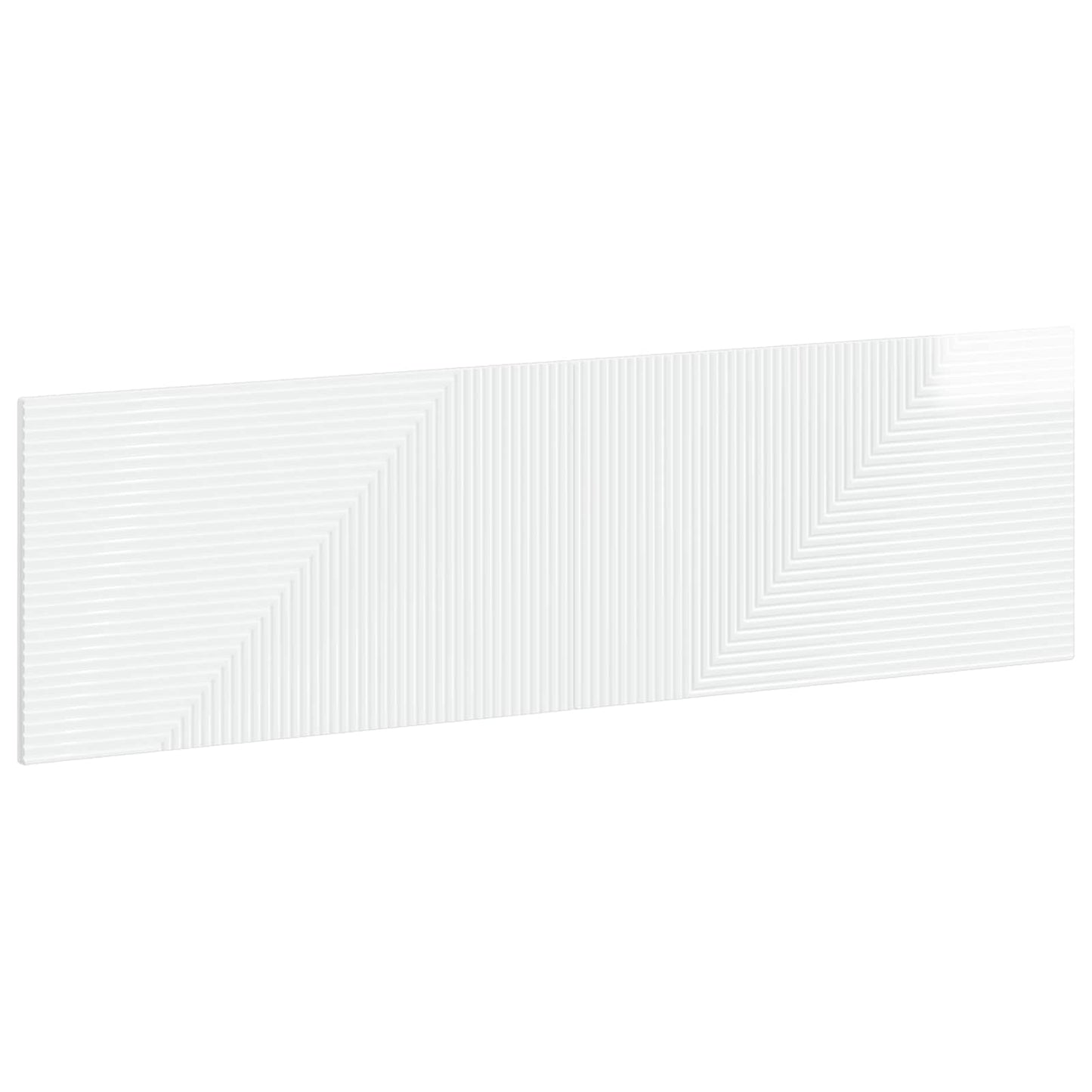 Wall-Mounted Headboard HAARLEM High Gloss White Engineered Wood
