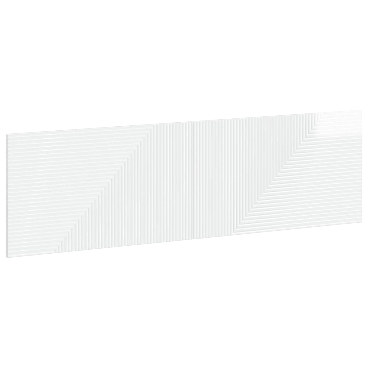 Wall-Mounted Headboard HAARLEM High Gloss White Engineered Wood
