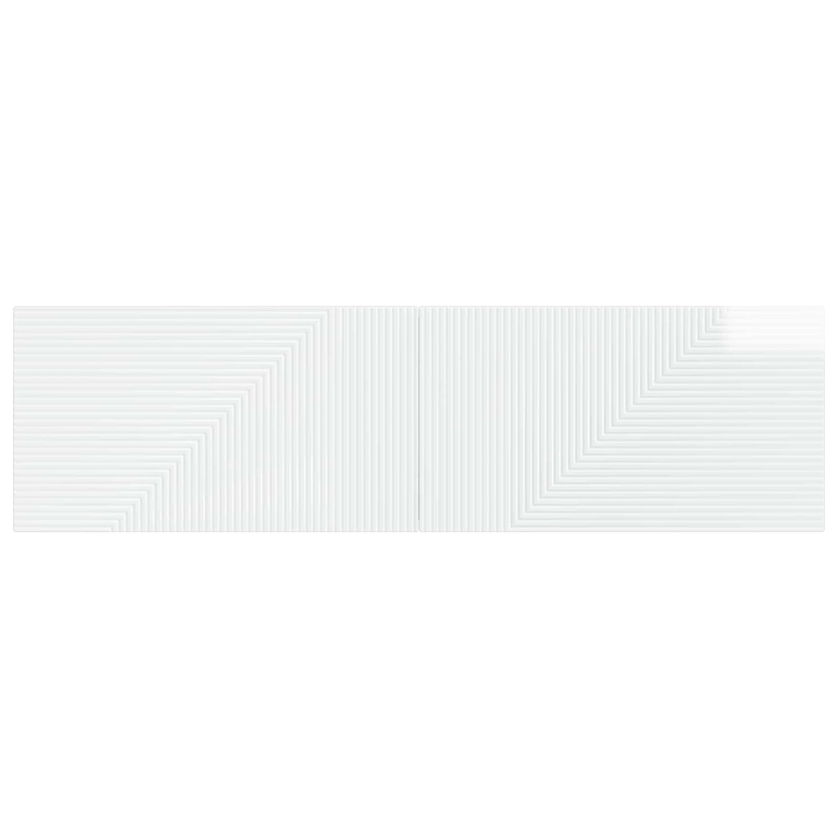 Wall-Mounted Headboard HAARLEM High Gloss White Engineered Wood