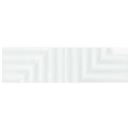 Wall-Mounted Headboard HAARLEM High Gloss White Engineered Wood