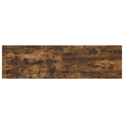 Wall-Mounted Headboard HAARLEM Smoked Oak Engineered Wood