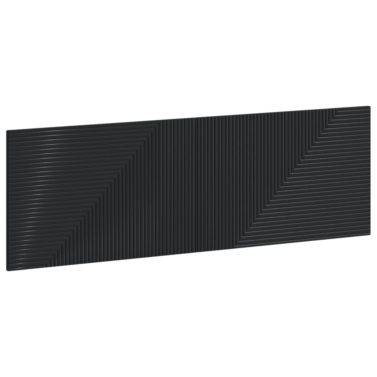 Wall-Mounted Headboard HAARLEM Black Engineered Wood