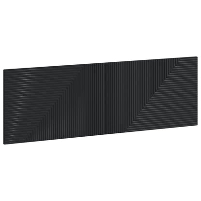 Wall-Mounted Headboard HAARLEM Black Engineered Wood