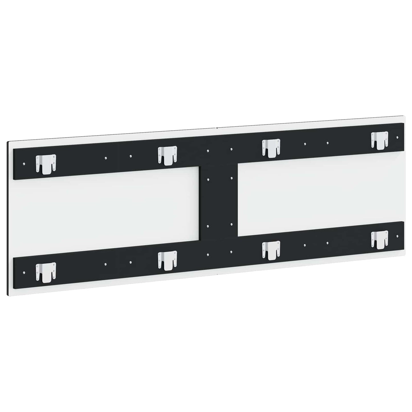 Wall-Mounted Headboard HAARLEM Black Engineered Wood