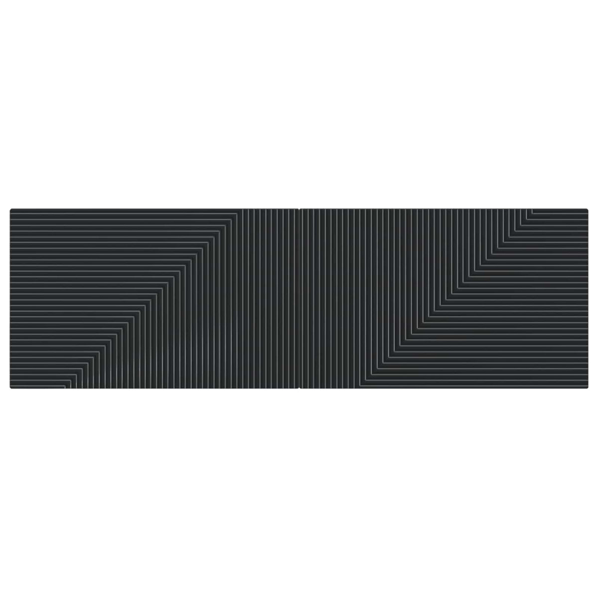 Wall-Mounted Headboard HAARLEM Black Engineered Wood