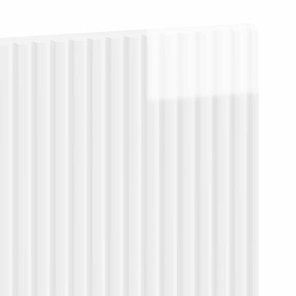 Wall-Mounted Headboard HAARLEM High Gloss White Engineered Wood
