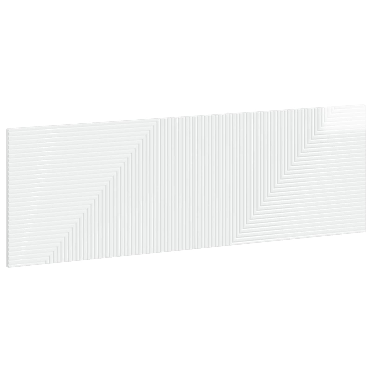 Wall-Mounted Headboard HAARLEM High Gloss White Engineered Wood