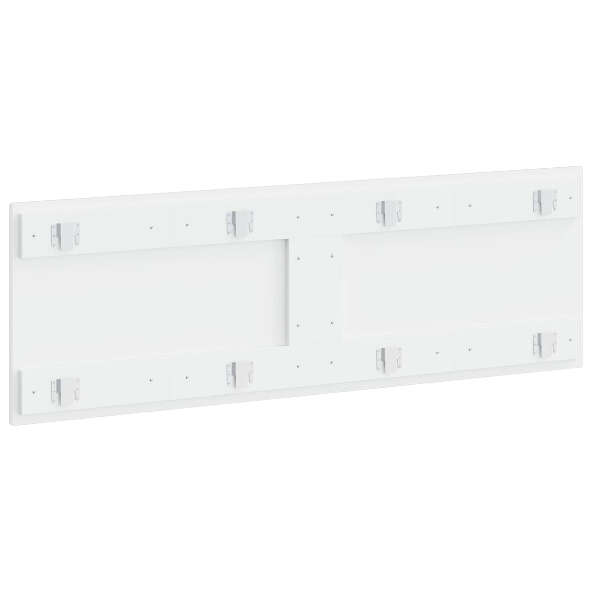 Wall-Mounted Headboard HAARLEM High Gloss White Engineered Wood