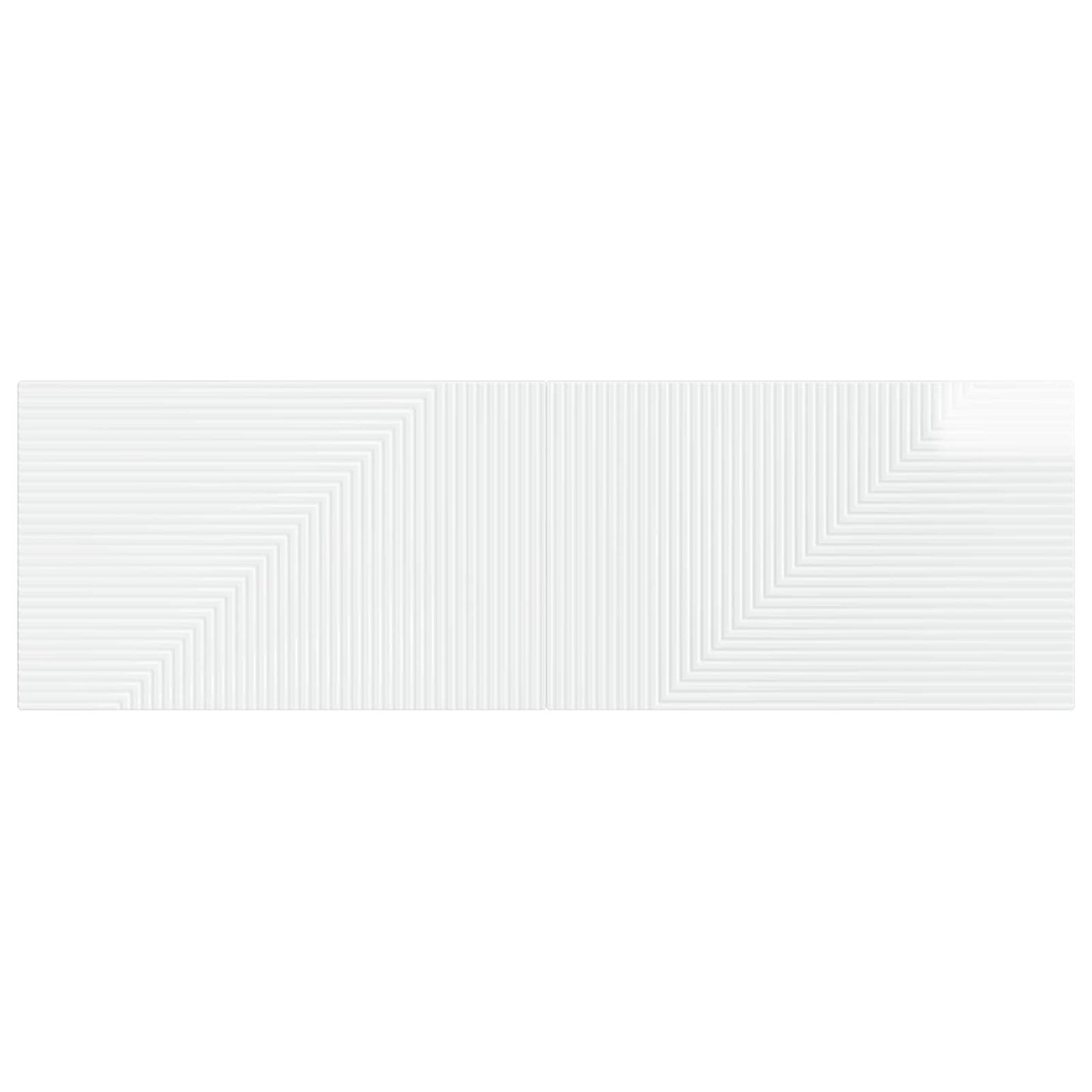 Wall-Mounted Headboard HAARLEM High Gloss White Engineered Wood