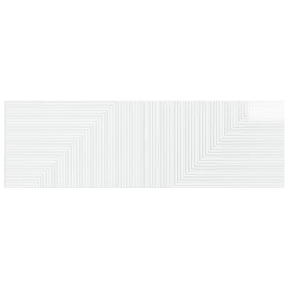 Wall-Mounted Headboard HAARLEM High Gloss White Engineered Wood