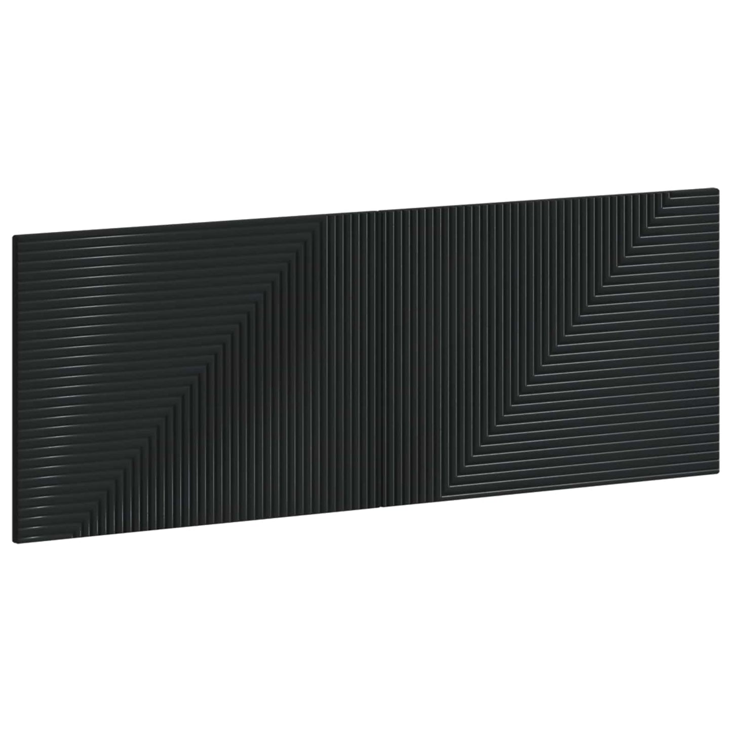 Wall-Mounted Headboard HAARLEM Black Engineered Wood