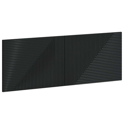 Wall-Mounted Headboard HAARLEM Black Engineered Wood