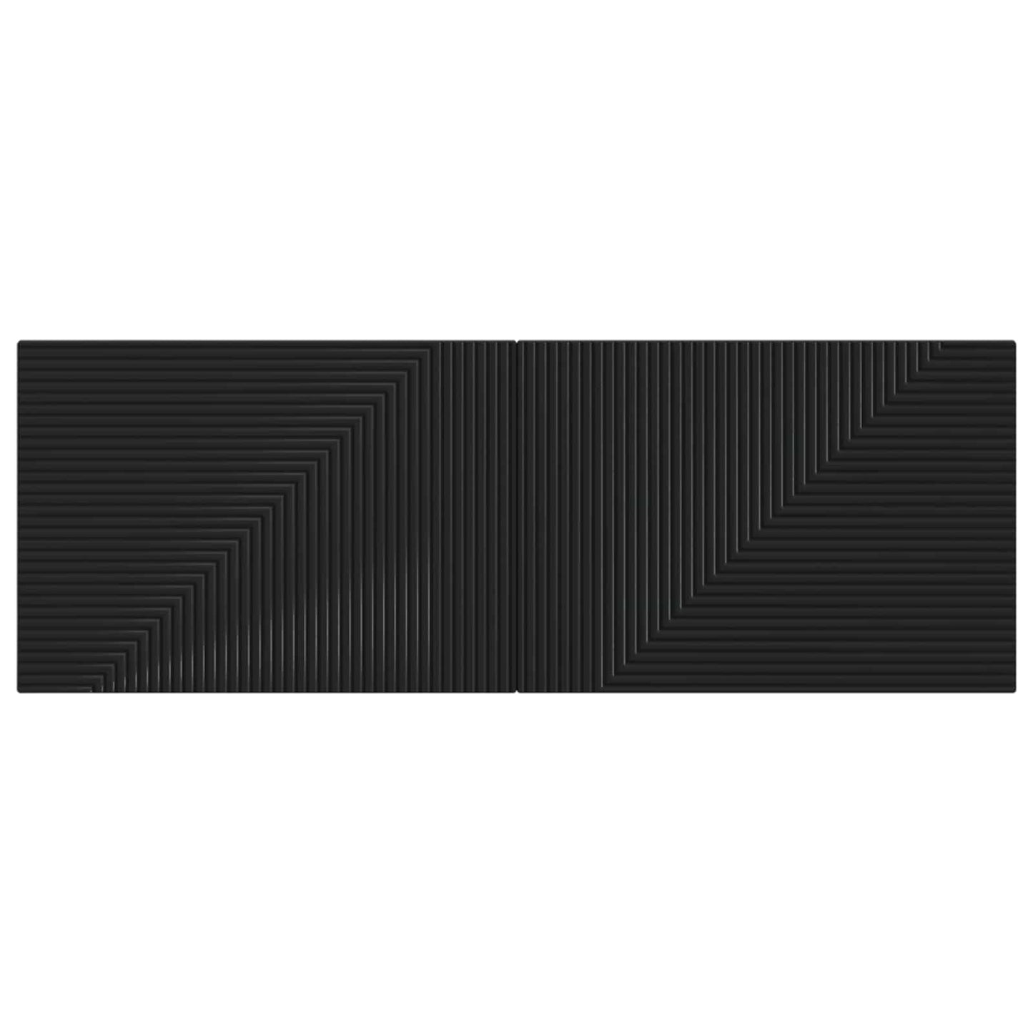 Wall-Mounted Headboard HAARLEM Black Engineered Wood