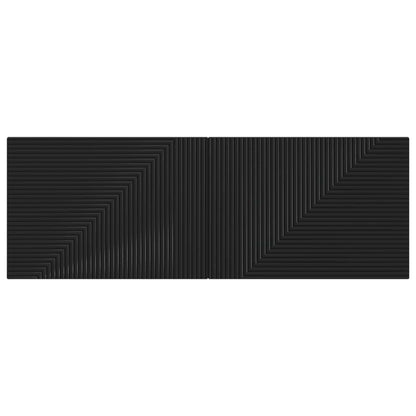 Wall-Mounted Headboard HAARLEM Black Engineered Wood